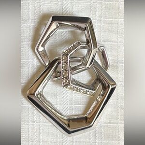 Breuning Sterling Silver White Sapphire Pendant